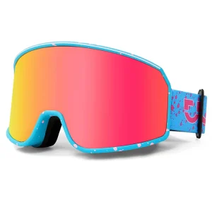 Polarized Mirror-Lens PC Frame Ski and Snowboard Goggles