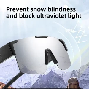 Polarized Ski Goggles Over Glasses Compatible Snowfield Eyewear for Prescription Glasses Hiking Mountaineering K628