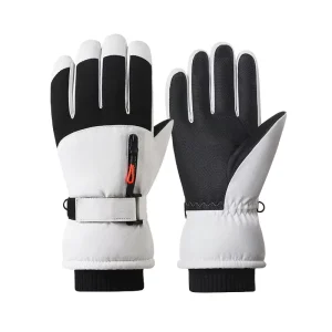 Polyester Insulated Thermal Ski Gloves for Motorcycling Hiking Skating and Snowboarding