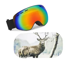 Polyester Protective Ski Snowboard Goggle Cover 1L Multi-Use Climbing Snowsports Backpacking Hiking Travel Lens Storage