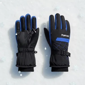 Polyester Waterproof Anti-Slip Full-Finger Gloves for Skiing, Motorcycles, and Electric Bikes