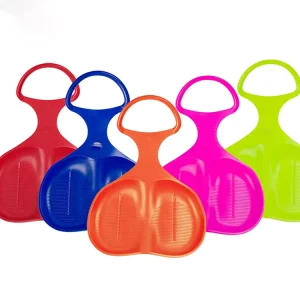 Portable All-Mountain Child Plastic Snow Sled with Non-Slip Handle, 57 x 38 cm, 0.2 kg