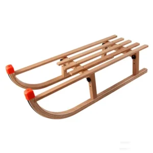 Portable Outdoor Wooden Skiing Sled