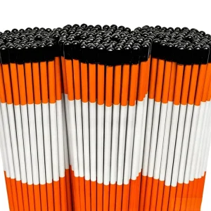 Premium Fiberglass Snow Poles 60 Inch Reflective Road Safety Stakes