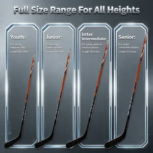 Professional Carbon Ice Hockey Stick High Flex Textured Grip Ice Hockey Equipment Manufacturer
