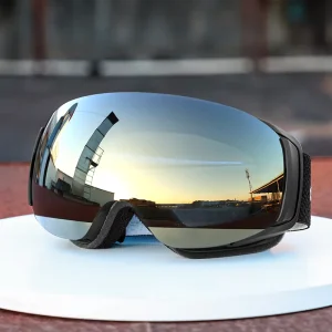 Professional Custom Printing logo Design Ski Goggles Ski Snowboard Goggles Anti Fog Magnetic Sports Eyewear for Men and Women
