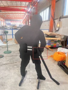 Professional Ice Hockey Training Aids HDPE Engineering Plastic Dribbling Practice Equipment with Lifelike Humanoid Design