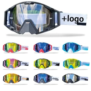 Professional Motorcycle Riding Sports Goggles Outdoor Ski Cycling Travel Anti UV400 Lightweight Dustproof Windproof Replaceable