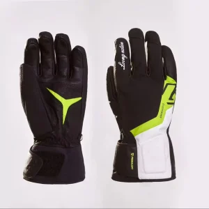 Professional Ski Gloves Sheepskin Palm Primaloft Warm Waterproof Snowboard Gloves Tactical Winter Sports Gear