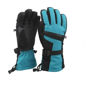 Professional Waterproof Non-Slip Lightweight Touchscreen Ski Gloves Impact Protection Thermal Zipper Closure Unisex
