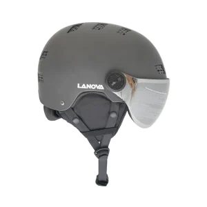Protective Ski Helmet with Visor and Ear Parts ABS EPS 12 Vents