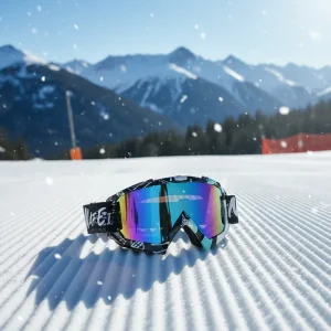 Protective Sports Goggles Windproof Dustproof Replaceable Lenses TPU Plastic Full-Rim Frame Cycling Ski Snowboarding