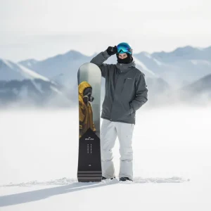 QYWX Durable Heavy Duty Professional Snowboard Carbon Fiber Poplar Wood Construction 3D Printed for All Mountain Riding Two Way