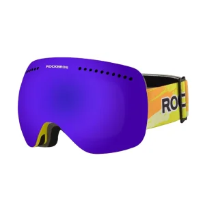 ROCKBROS High Quality Polycarbonate Ski Goggles OEM Custom Logo Snow Goggles Snowboard Glasses Ski Goggles