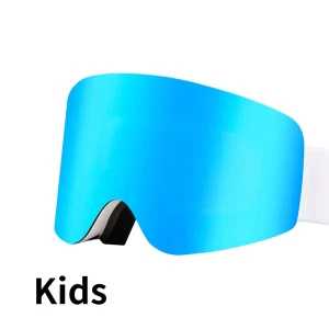 RTS Baikang 7080 Children’s Anti Fog Frameless Magnetic Ski Goggles Custom Snow Goggles Single Board Windproof Sand Snow Goggles