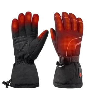 Rechargeable Battery-Heated Waterproof Ski Gloves
