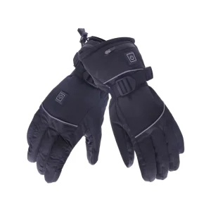 Rechargeable Electric Heating Waterproof Ski Gloves for Unisex Winter Snowboarding Five Finger Tips