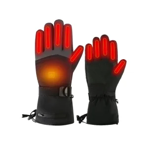 Rechargeable Electric Ski Gloves Liner Warm Heated Gloves Men Women Battery Powered Thermal Heater Gloves Winter