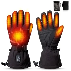 Rechargeable Heated Touchscreen Thermal Waterproof Gloves for Freezer and Warehouse Work