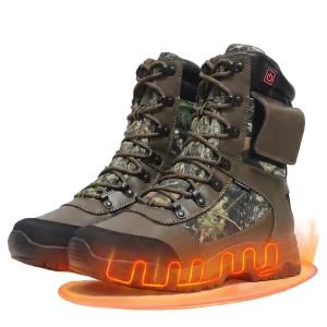 Rechargeable Men’s Heated Winter Boots for Walking Hunting