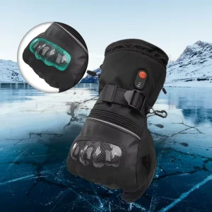 Rechargeable Touchscreen Waterproof Winter Ski Gloves Cold Weather Thermal Outdoor Sport Motorcycle Gloves with Buckle