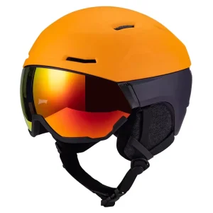 Retractable Goggles Integrated Ski Helmet Durable Protective Gear for Men Women Skiing & Snowboarding