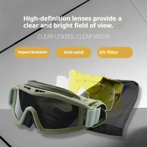 Riding Goggles Desert Locusts Riding Goggle Anti Fog and Impact Resistant