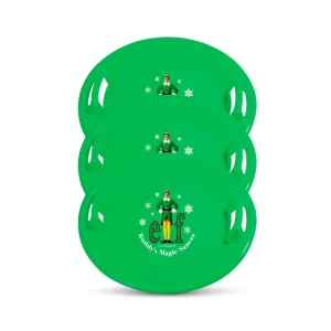 Round Plastic Snow Saucer Sled with Handle