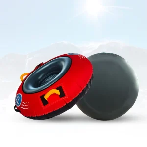 S21 Foldable Inflatable Snow Tube with Oxford Cloth Soft Bottom and Thickened PVC Inner Tube