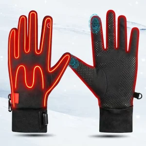SAVIOR Snowboard Touchscreen Heat Winter Warm Heating Ski Glove Liners Electric Heated Motorcycle Gloves