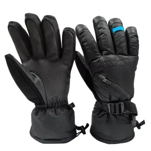 SENRI Insulated Waterproof Polyester 5MM Thickness Touchscreen Ski Gloves Winter for Outdoor Cross Country Skiing Camping Hiking