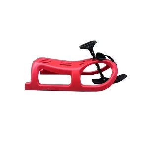 Saddle Sled with Steering Wheel for Adults and Children, Plastic Towing Sled