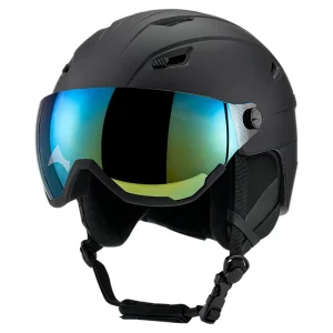 Safety Ski Helmet with Adjustable Head Circumference Ventilation Milk Coffee Color