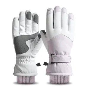 Sample Support Men’s Women’s Winter Lamb Wool Ski Gloves Outdoor Cycling Waterproof Non-Slip Thickened Gloves Touchscreen