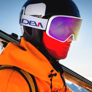 Scratch Proof Cylindrical Lens UV400 Ski Goggles Anti Fog Adjustable Strap Hard Coat Outdoor Sports Snowboard