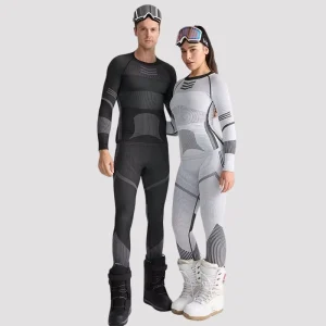 Seamless Thermal Ski Base Layer Set Men Women Quick Dry Warm Compression Outdoor Hiking Training Wear