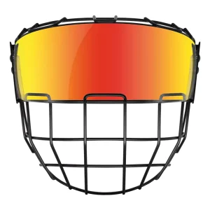 Senior Ice Hockey Cage Full Face Protection Equipment Polycarbonate and A3 Steel Combo with Ice Hockey Visor