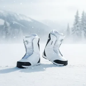 Sheepskin Snowboard Boots for Women Men Quick Wear for Boa Waterproof Ski Boots Non Slip Warm Black Mandarin Duck Color for