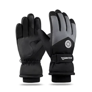 Ski Gloves Waterproof Breathable Snowboard Warm Touch Screen Winter Motorcycle Bike Cycling Snow Gloves Fits Both Men & Women