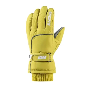 Ski Gloves Winter Outdoor Cycling Motorcycle Windproof Waterproof Cold Proof Men’s Touchscreen Non Slip Fleece Lined Oxford