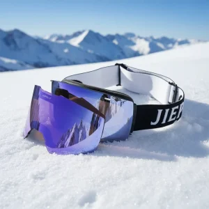 Ski Goggles 3-Layer High-Density Foam Polarized Snow Sports Eyewear High-Elastic Strap