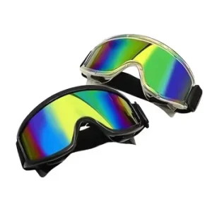 Ski Goggles Anti Fog Anti Glare Lens UV Protection Wide Vision Comfortable Wear for Skiing Mountaineering Riding