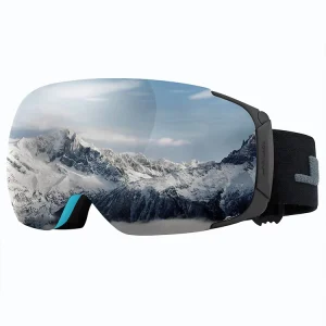 Ski Goggles Anti-Fog Interchangeable Polarized Mirror Lens PC Frame Snowboard Safety Eyewear