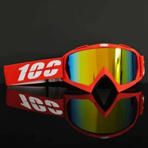 Ski Goggles Anti-Fog UV-Protective Replaceable Lenses Full-Rim PC Frame Lightweight for Outdoor Winter Cycling