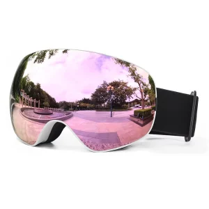 Ski Goggles CE UV400 Protection Polarized Lenses Anti-Fog Snowboard Glasses