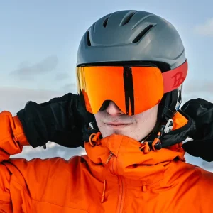 Adjustable Strap Ski Goggles Soft Foam Padding Secure Fit Helmet Compatibility for Comfortable Skiing Snowboarding Outdoor Use