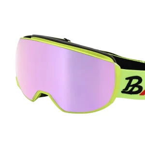 Ski Goggles Fashionable UV400 Protection Gradient Lens Top Dark Bottom Clear Anti Fog Adjustable Strap Multi Functional