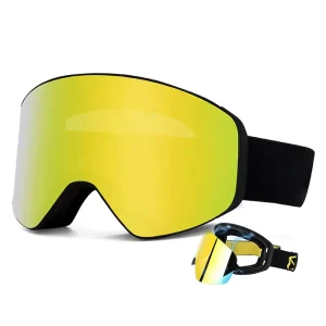 Ski Goggles Mirror Polarized Lens Snowboard Equipment Glasses UV400 Protection Skiing Google OEM Snow Sports Eyewear Custom Logo