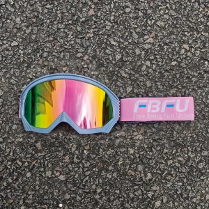 Ski Goggles PC Frame Full-Rim Lightweight Replaceable Lenses for Snowboarding and Cycling