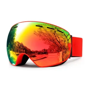 Ski Goggles Photochromic Polarized Lens UV400 Protection Snowboard Safety Eyewear Anti Fog Snow Sport Safety Glasses Custom Logo